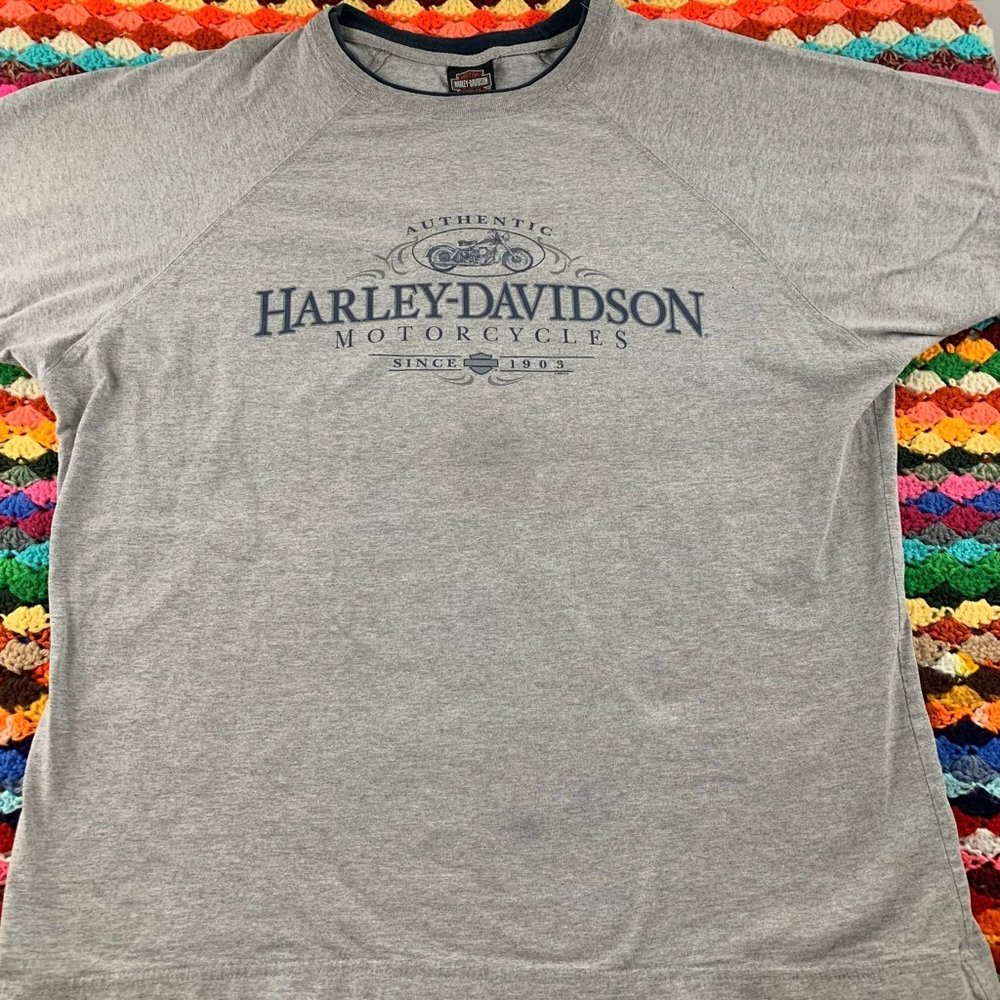 2010s Harley-Davidson Rome New York Dick's Motorcycle Faux Layered Overs… - Picture 12 of 16